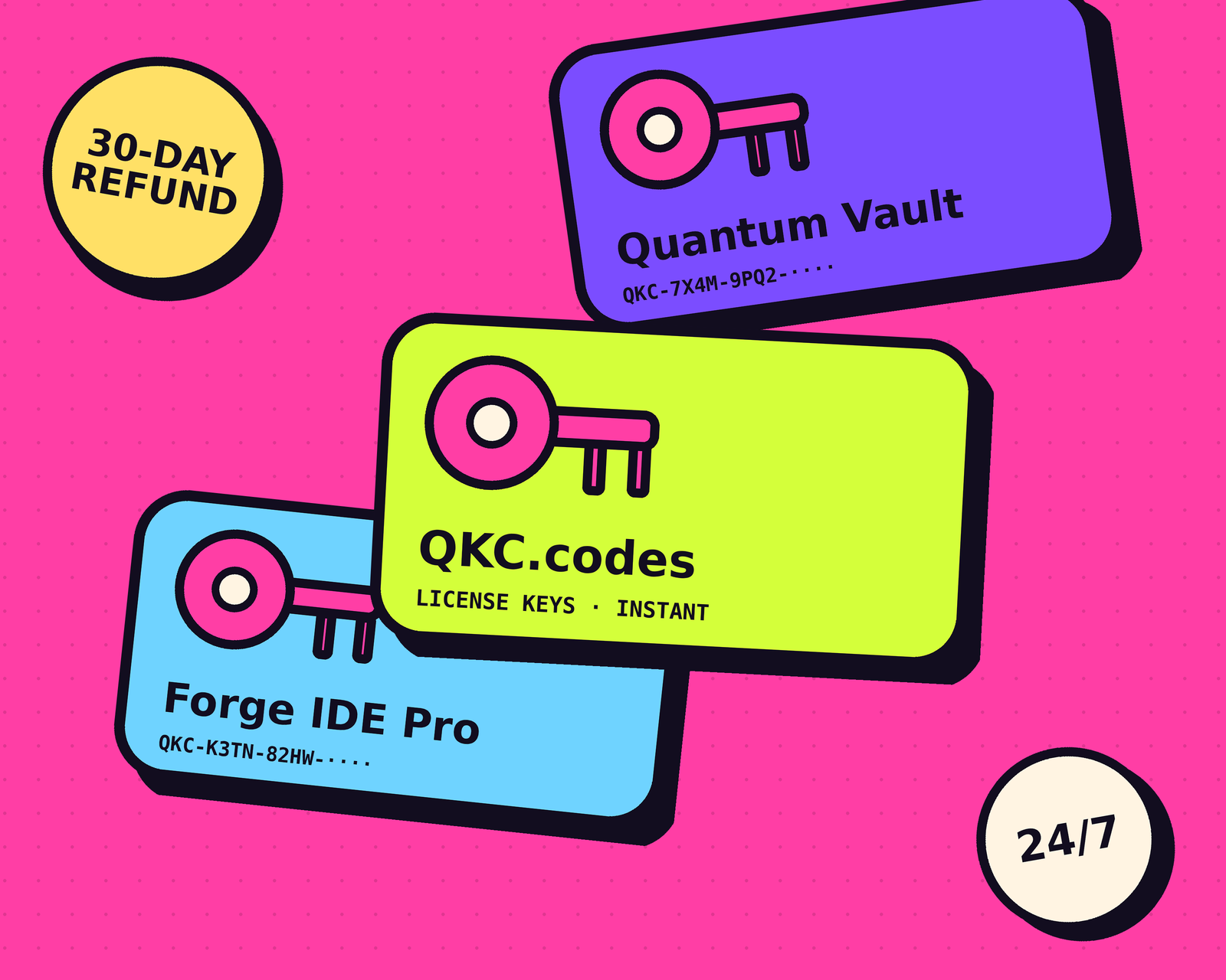 QKC license keys and apps